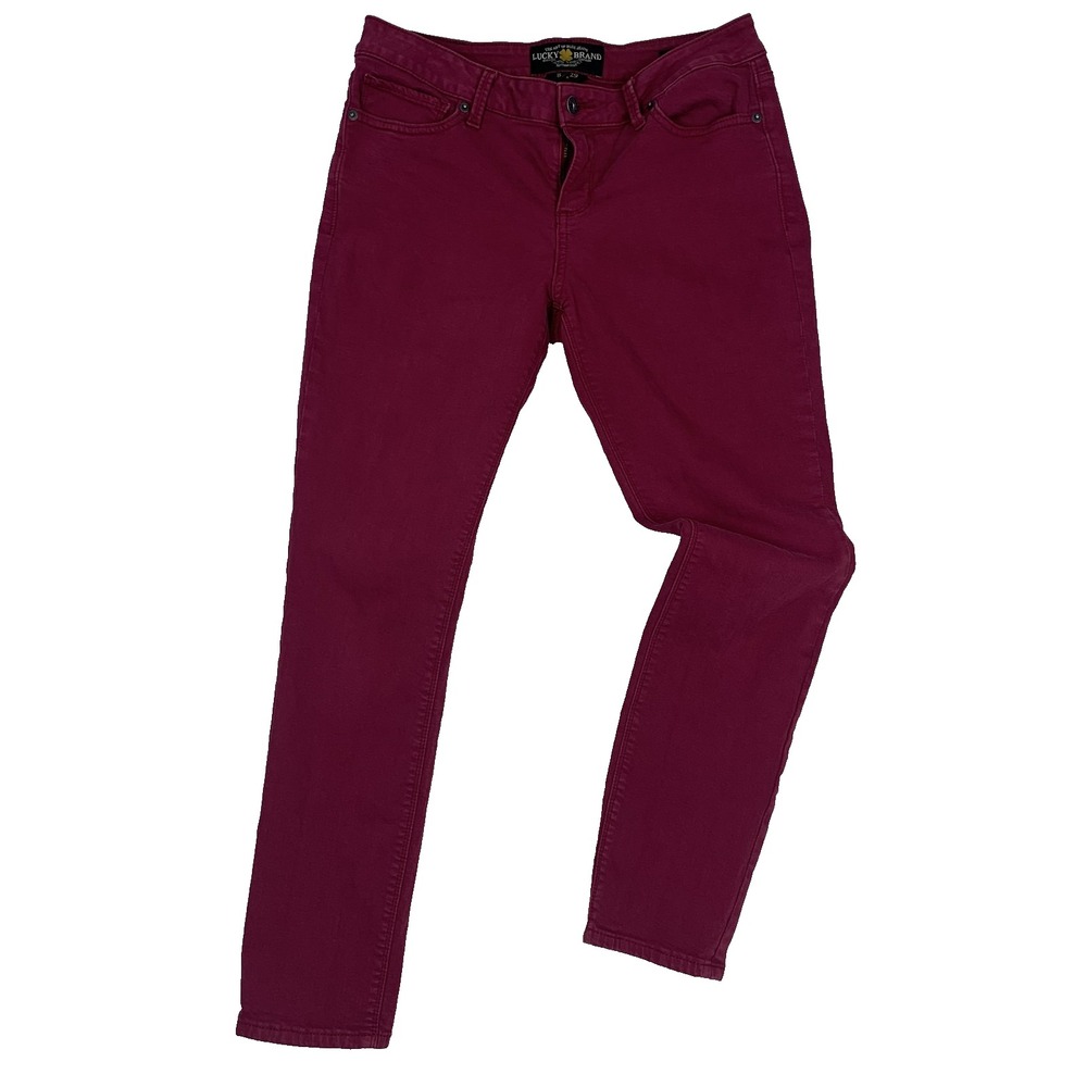 Lucky Brand Lolita Skinny Jeans Women's 8 / 29 Pink Stretch Low Rise